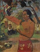 Paul Gauguin Woman Holdinga Fruit oil painting artist